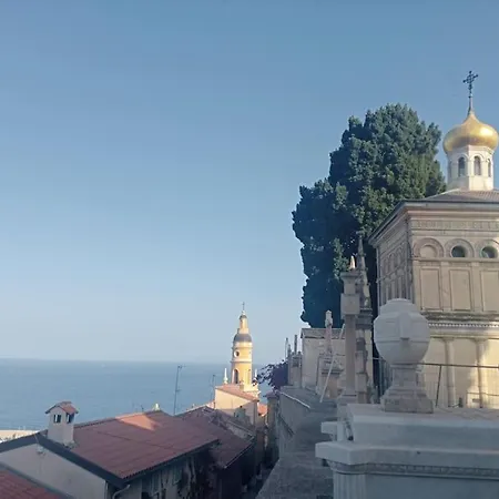 The Mona Lisa In With Garden And Facing The Sea Apartamento Menton